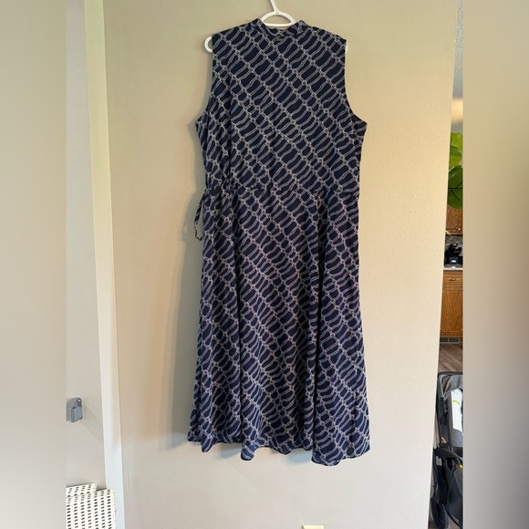 NWT Anne Klein Rope Print Midi Dress - Picture 7 of 10